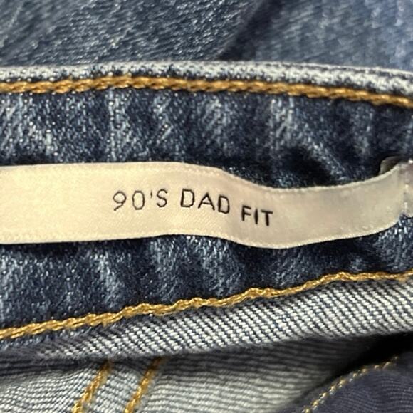 Guess 90s Dad Fit Women's Blue High Waisted Straight Leg Denim Jeans Size 25 - Picture 6 of 6